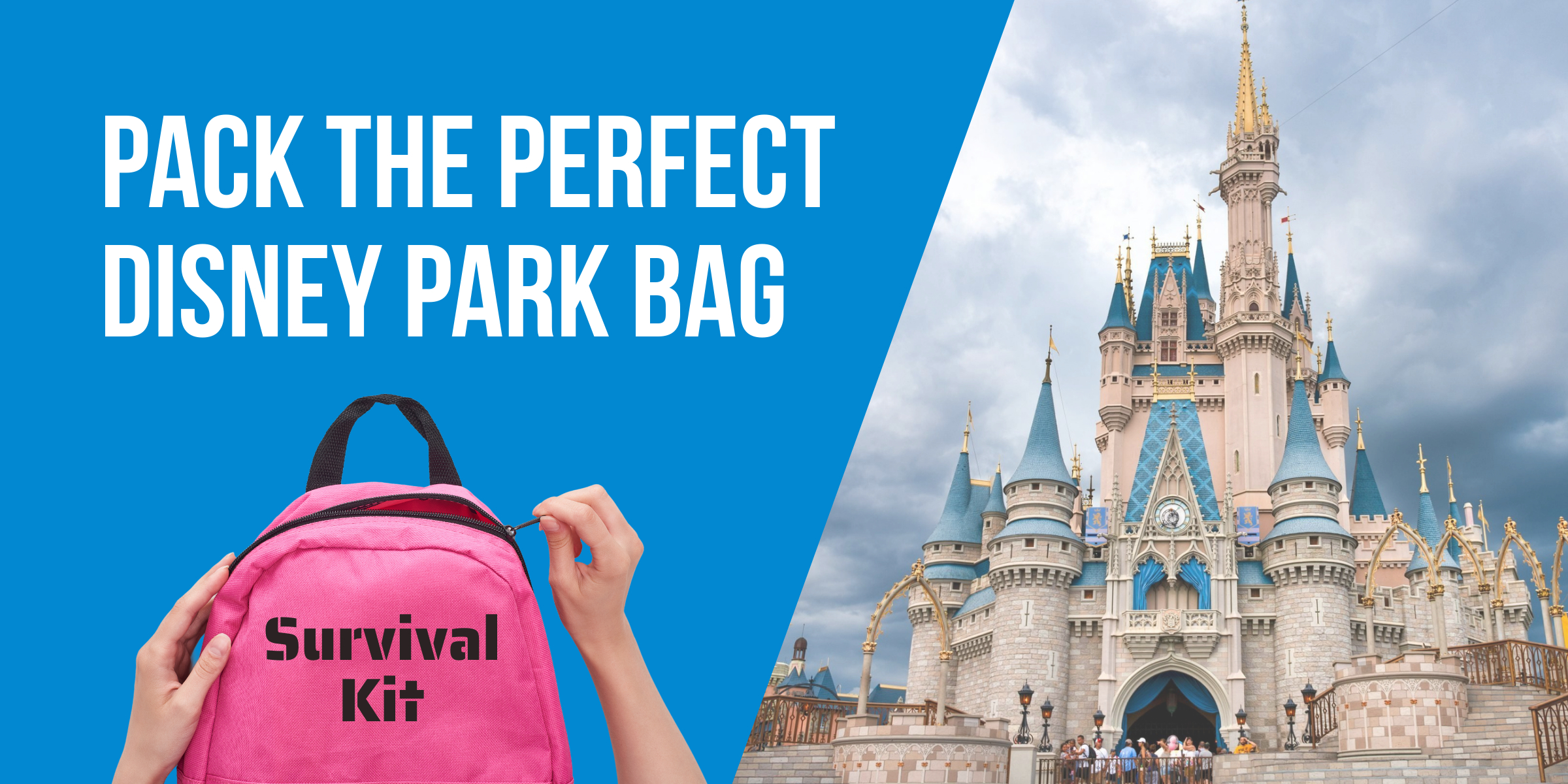 Pack the perfect disney park bag survival kit.